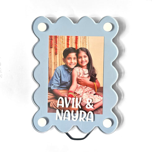 Personalised Photo Frame - Powder Blue